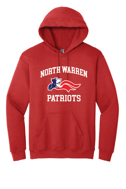 North Warren Patriots III Hoodie red