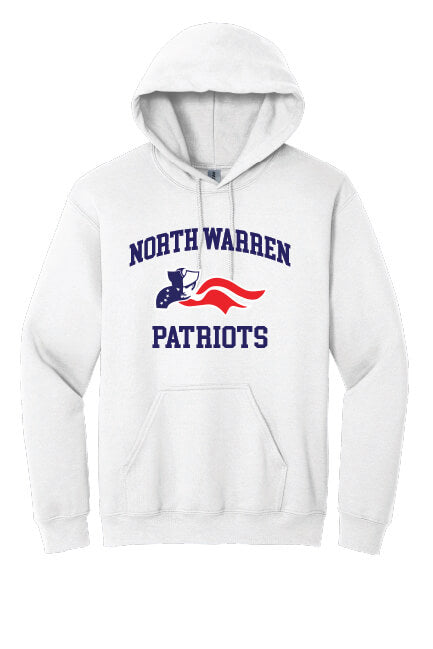 North Warren Patriots III Hoodie white
